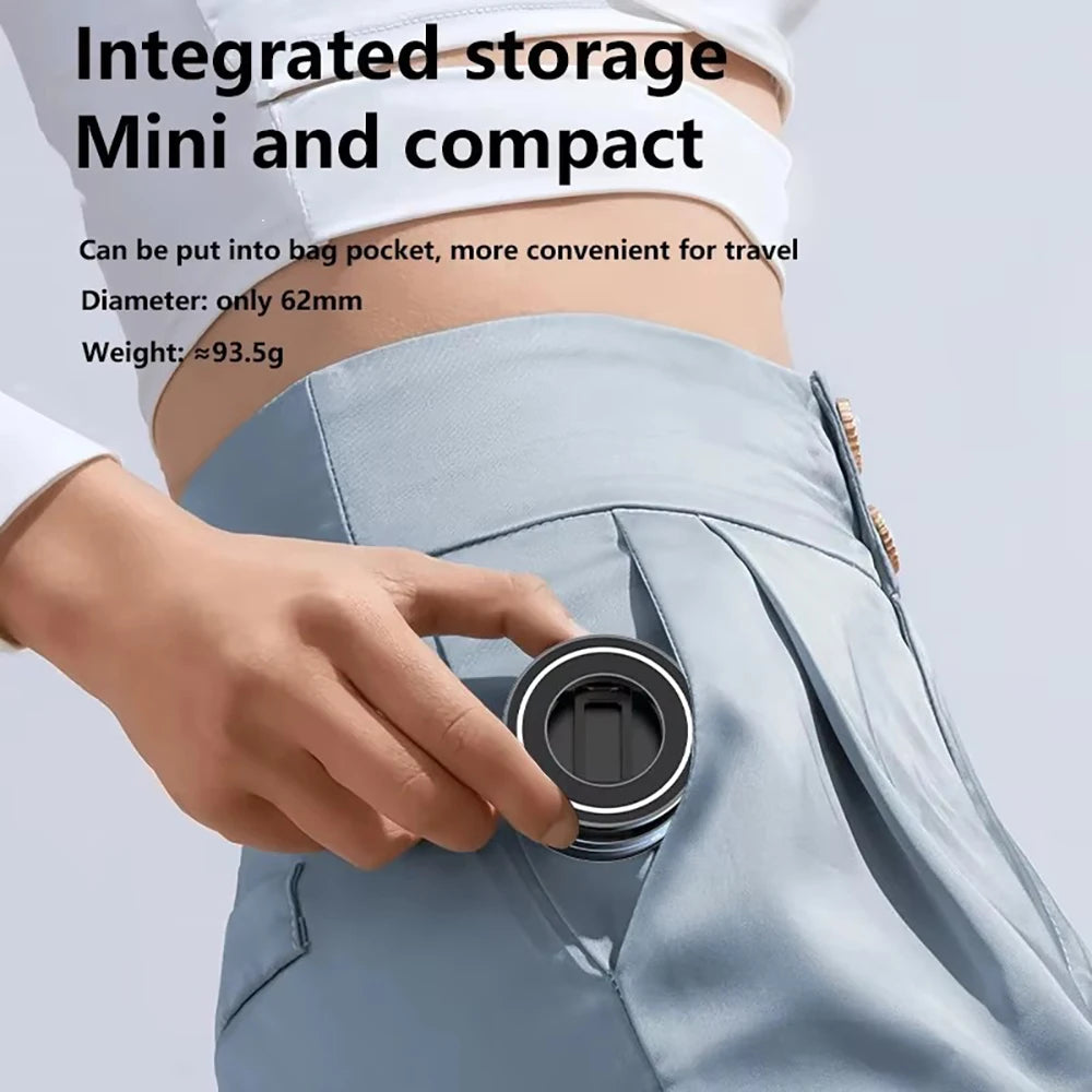 Magnetic Car Phone Mount - Suction Cup with Foldable Stand