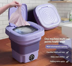 Portable Mini Washing Machine - Foldable Compact Washer for Small Loads