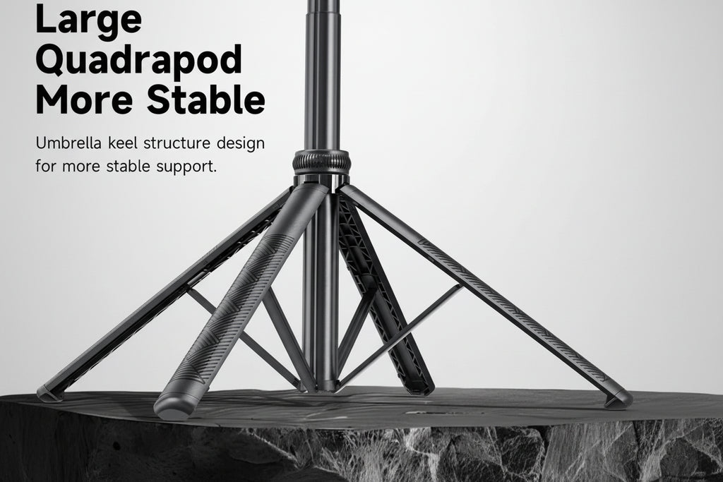 64-Inch Tripod Selfie Stick with 360° Auto-Rotation & Face Tracking - Bluetooth Remote