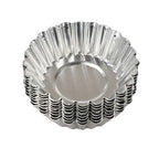 Portuguese Egg Tart Molds - 10-Pack Aluminum Baking Cups