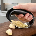 Stainless Steel Garlic Press - Easy One-Press Design