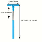 Portable Car Window Scraper with Sponge & Extendable Brush