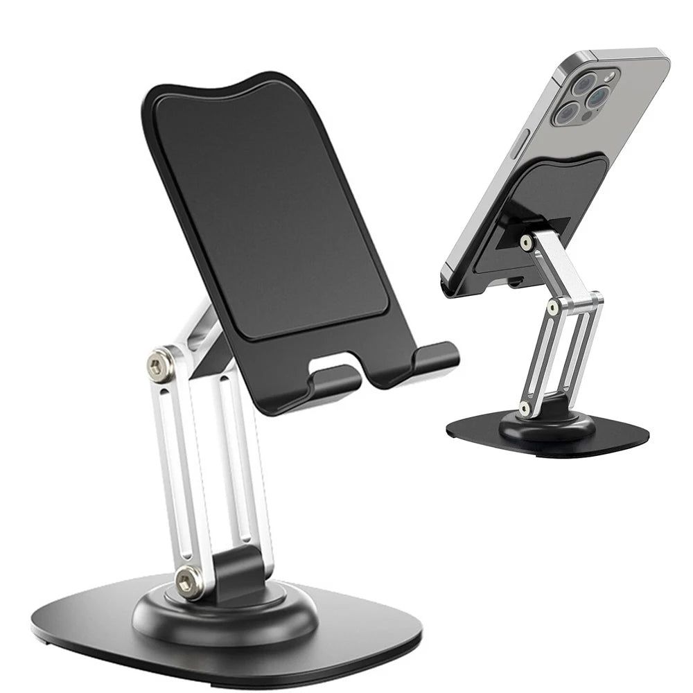 Universal Tablet & Phone Stand - 360° Adjustable Desk Mount with Detachable Arm