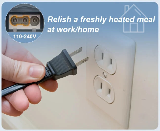 Electric Lunch Box Food Warmer - 1.5L Portable