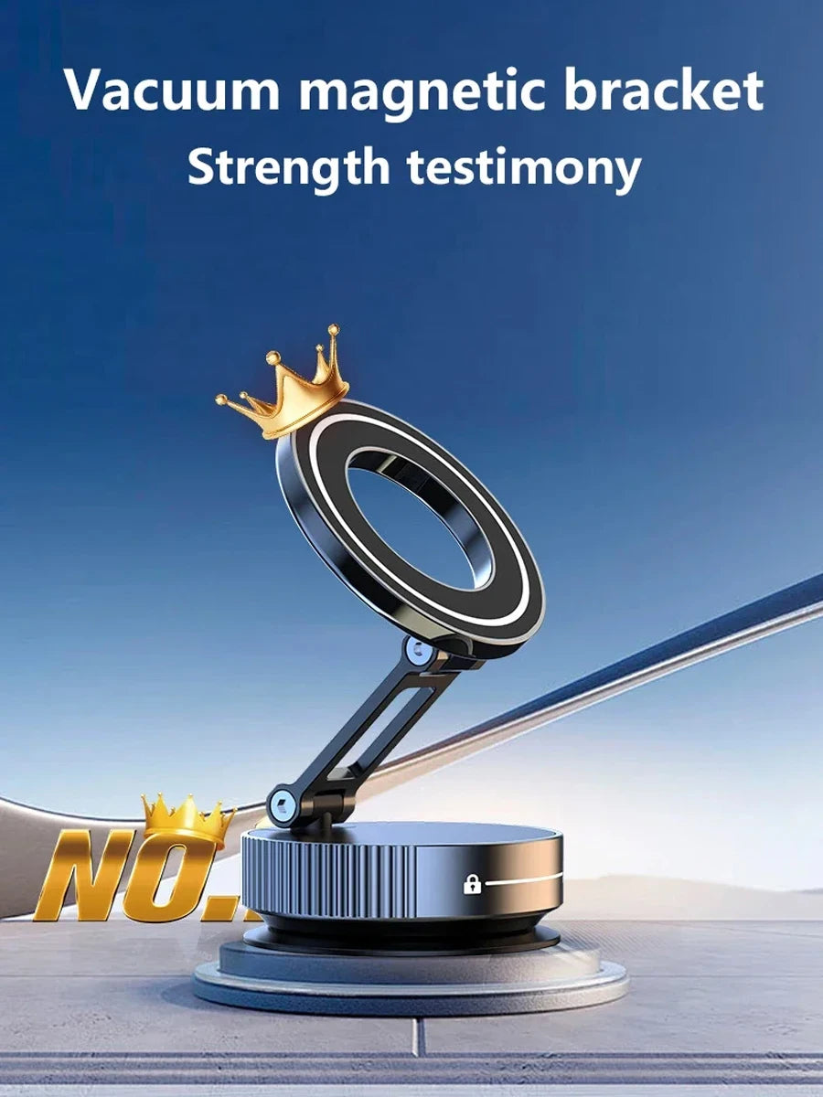 Magnetic Car Phone Mount - Suction Cup with Foldable Stand