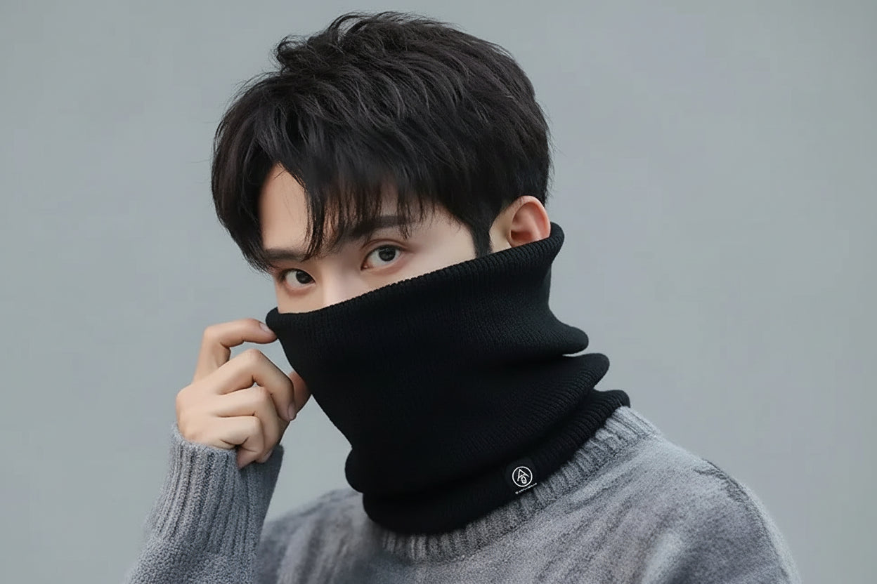 Unisex Knitted Neck Warmer - Winter Scarf