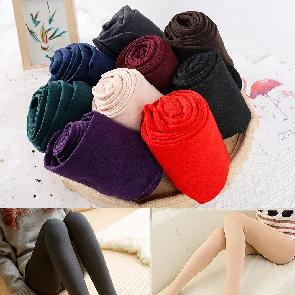 Women's Fleece Lined Thermal Tights - Warm Winter Leggings