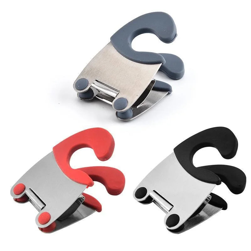Silicone Pot Spoon Clip - Heat-Resistant Utensil Holder