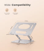 Portable Adjustable Laptop Stand - Fits 11-16 inch Laptops
