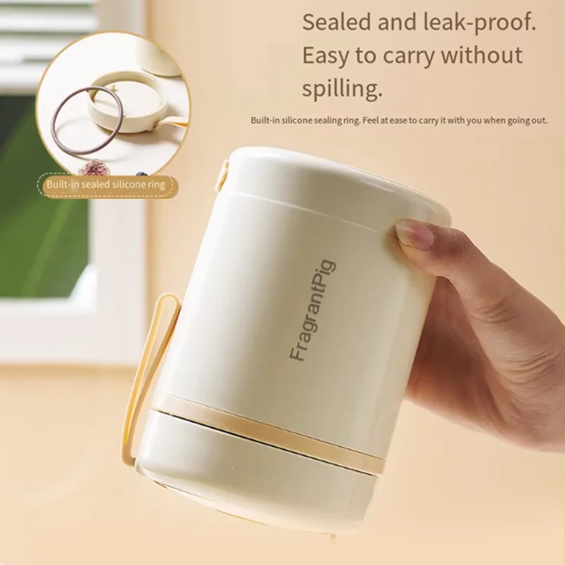 USB Heated Food Container - Stainless Steel Soup & Lunch Warmer Cup