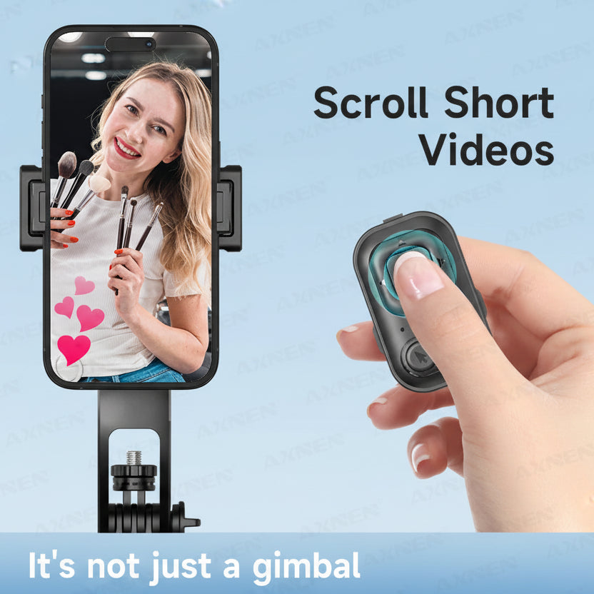 64-Inch Tripod Selfie Stick with 360° Auto-Rotation & Face Tracking - Bluetooth Remote