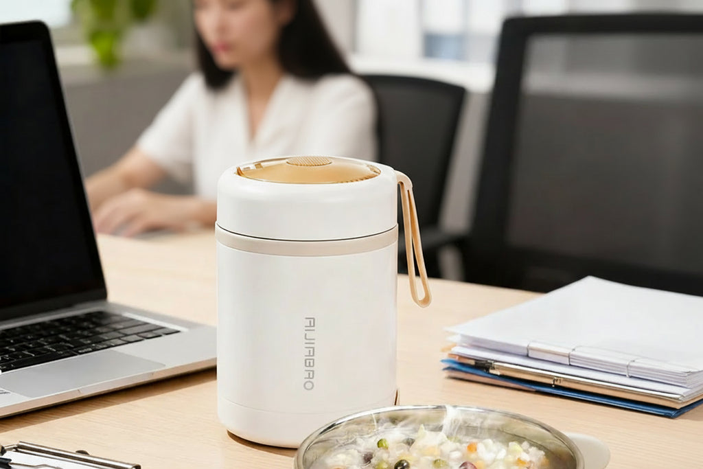 USB Heated Food Container - Stainless Steel Soup & Lunch Warmer Cup