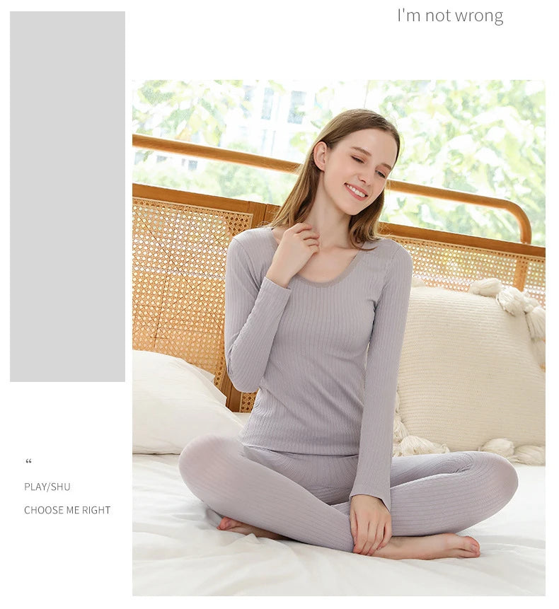 Women's Thermal Underwear Set - Warm Long Johns Base Layer