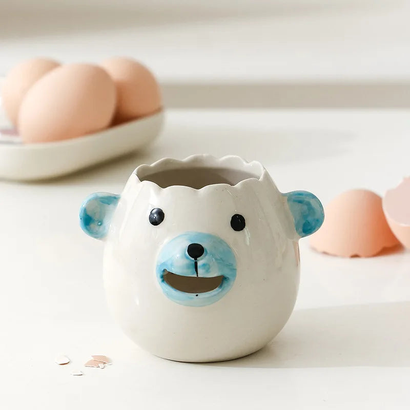 Ceramic Egg Separator - Cartoon Shaped Yolk & White Divider