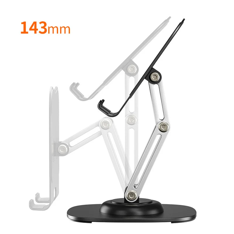Universal Tablet & Phone Stand - 360° Adjustable Desk Mount with Detachable Arm
