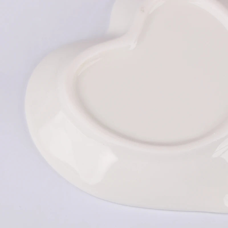 Ceramic Spoon Rest - Heart Shaped Kitchen Utensil Holder