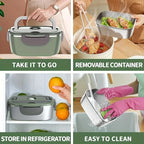 Electric Lunch Box Food Warmer - 1.5L Portable