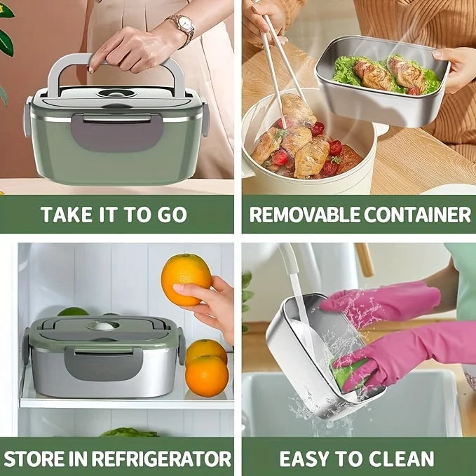 Electric Lunch Box Food Warmer - 1.5L Portable