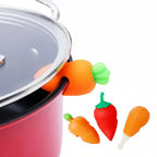 Silicone Pot Lid Holders - Heat-Resistant Anti-Spill Rack (2-Pack)