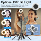 64-Inch Tripod Selfie Stick with 360° Auto-Rotation & Face Tracking - Bluetooth Remote