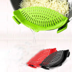 Silicone Pot Strainer - Clip-On Kitchen Colander (2 pcs)