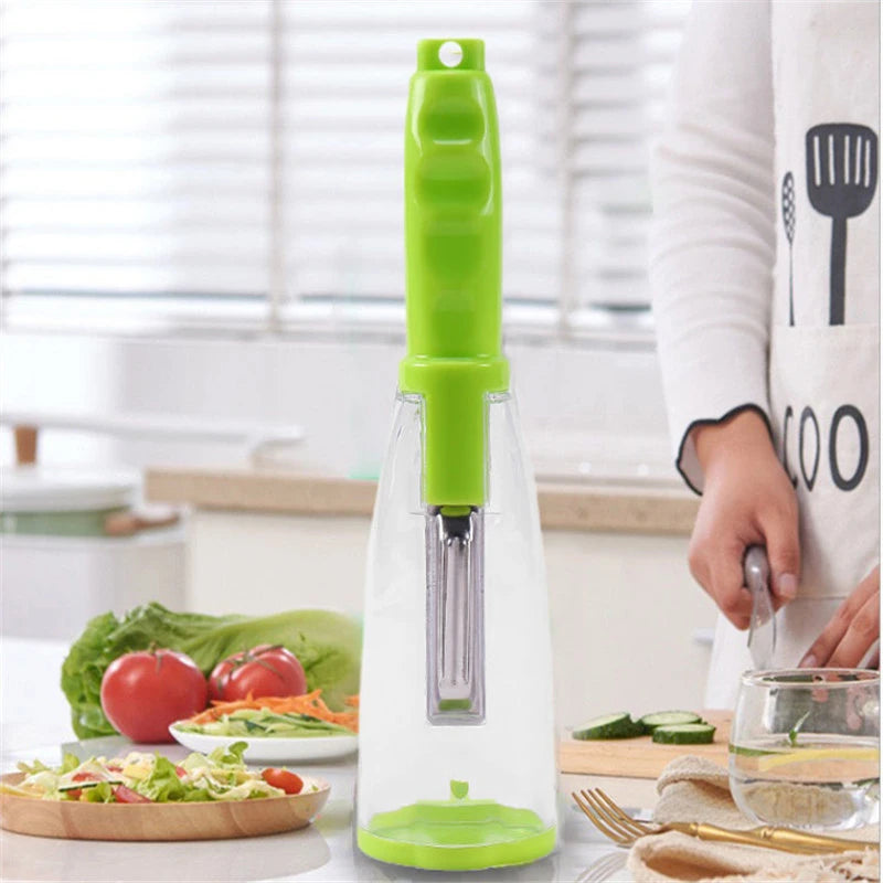 Vegetable Peeler with Storage Container - Multifunctional Tool