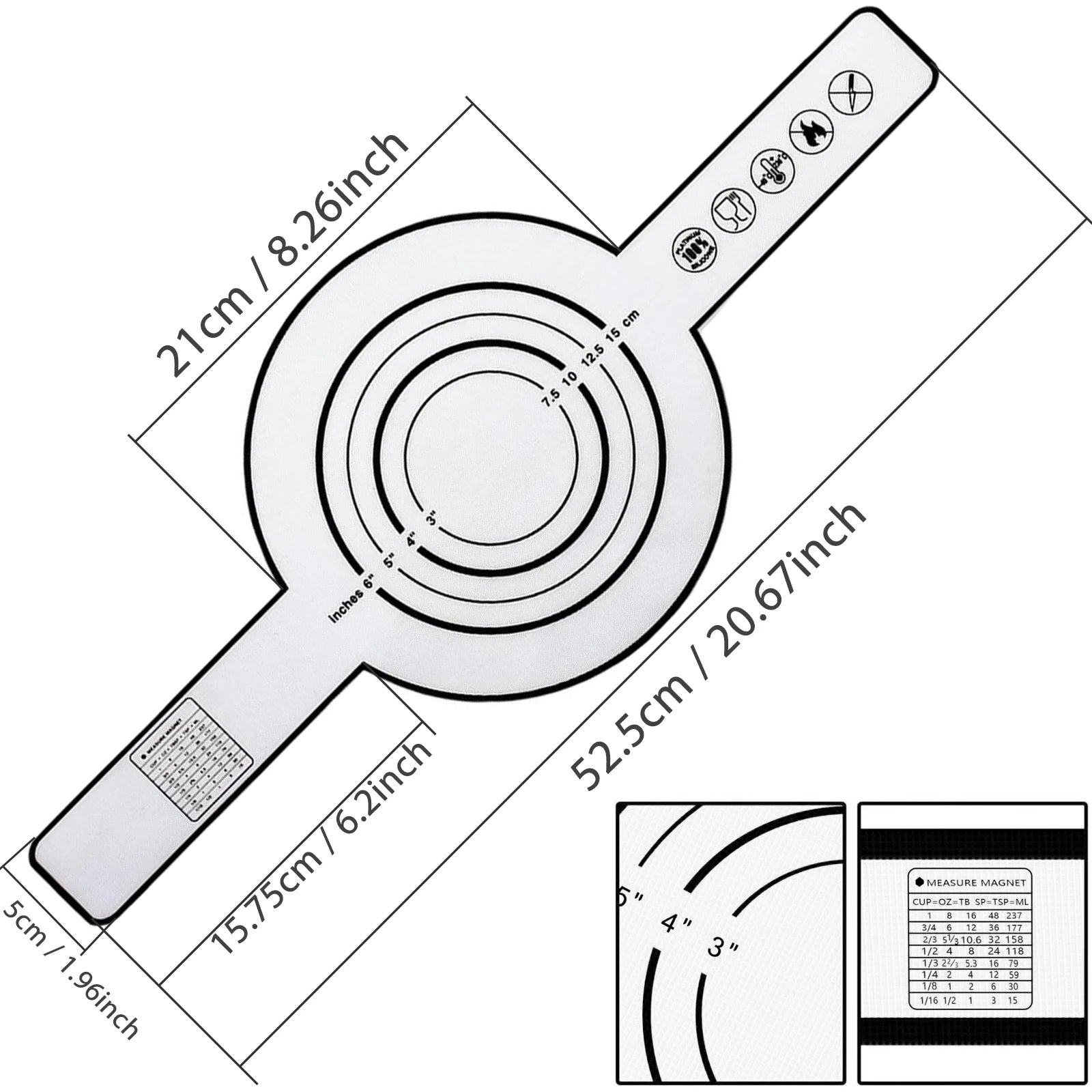 Silicone Bread Sling - Non-Stick Baking Mat for Dutch Oven