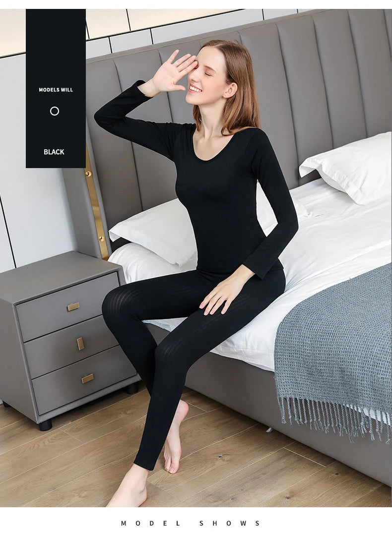 Women's Thermal Underwear Set - Warm Long Johns Base Layer