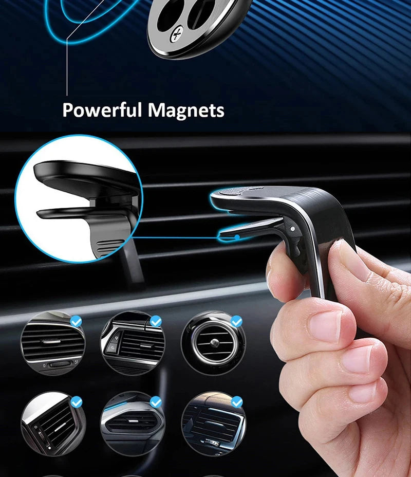 2-Pack Magnetic Car Phone Holder - Air Vent