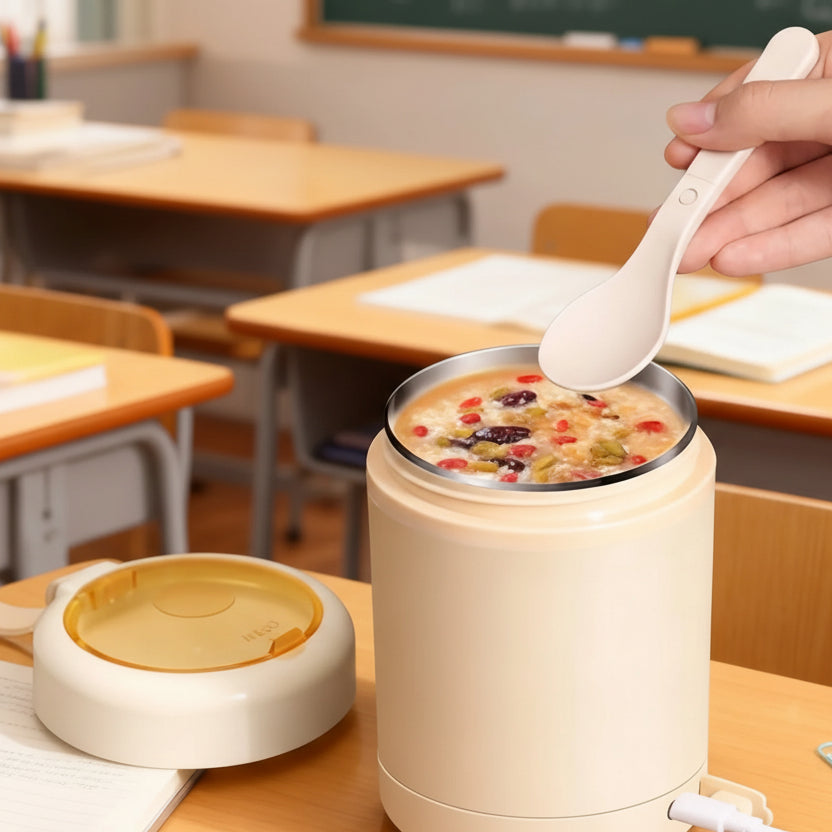 USB Heated Food Container - Stainless Steel Soup & Lunch Warmer Cup