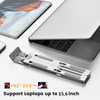 Aluminum Laptop Stand - Adjustable Ergonomic Riser