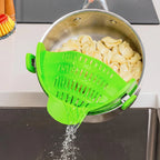 Adjustable Silicone Clip-On Pot Strainer