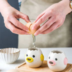 Ceramic Egg Separator - Cartoon Shaped Yolk & White Divider