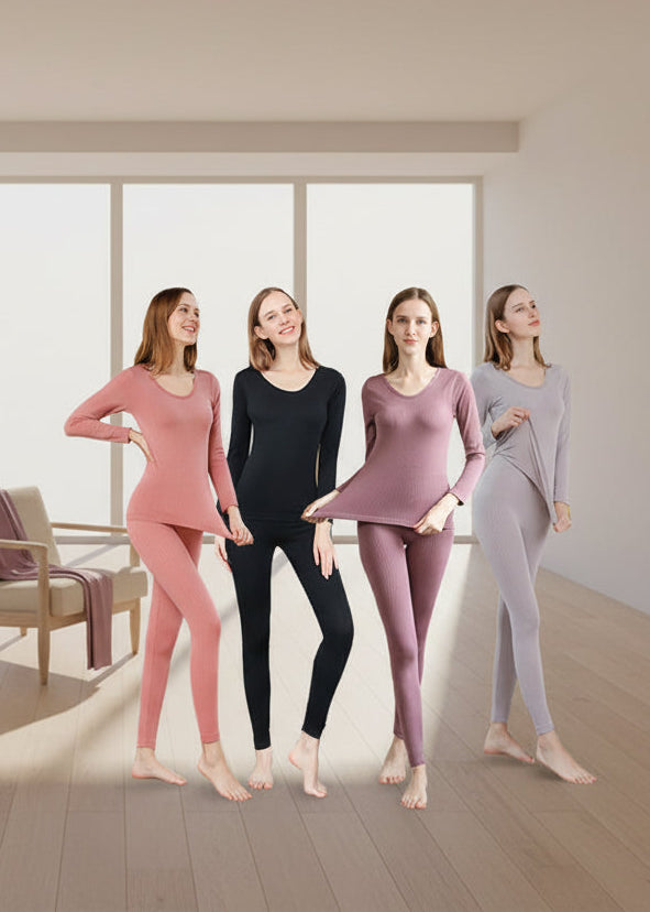 Women's Thermal Underwear Set - Warm Long Johns Base Layer
