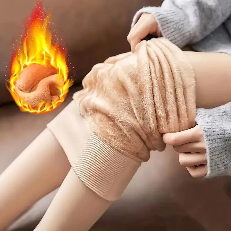 Women's Fleece Lined Thermal Tights - Warm Winter Leggings