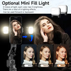 64-Inch Tripod Selfie Stick with 360° Auto-Rotation & Face Tracking - Bluetooth Remote