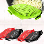 Silicone Pot Strainer - Clip-On Kitchen Colander (2 pcs)