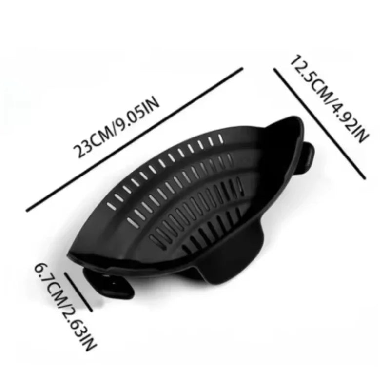 Adjustable Silicone Clip-On Pot Strainer