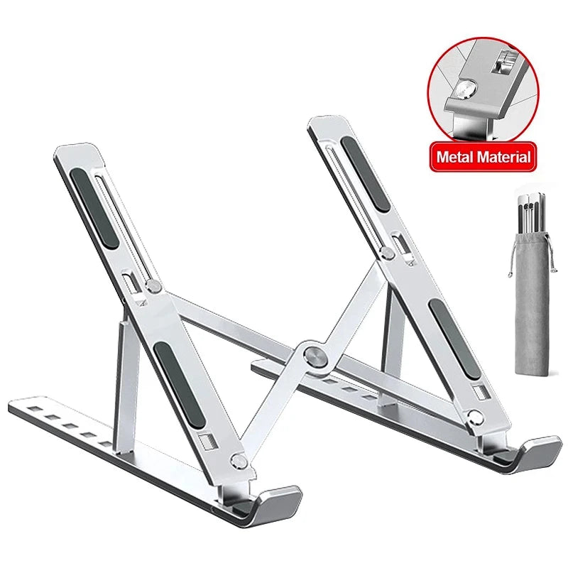 Aluminum Laptop Stand - Adjustable Ergonomic Riser