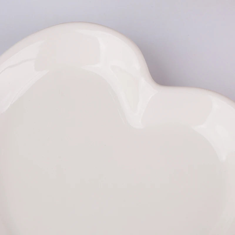 Ceramic Spoon Rest - Heart Shaped Kitchen Utensil Holder