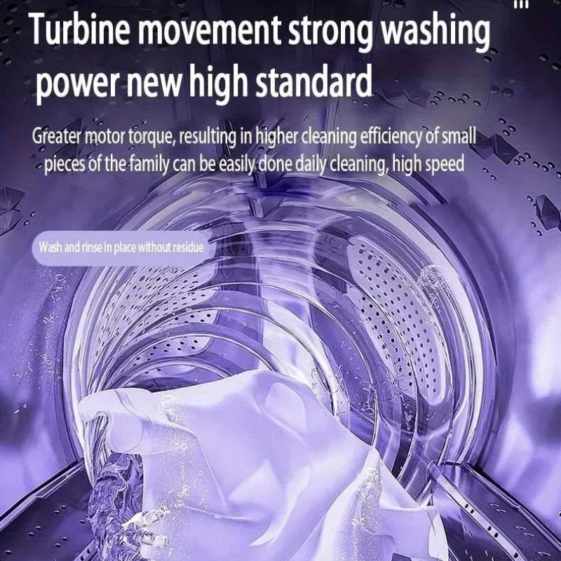 Portable Mini Washing Machine - Foldable Compact Washer for Small Loads