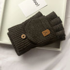 Unisex Knitted Fingerless Gloves - Winter Hand Warmers