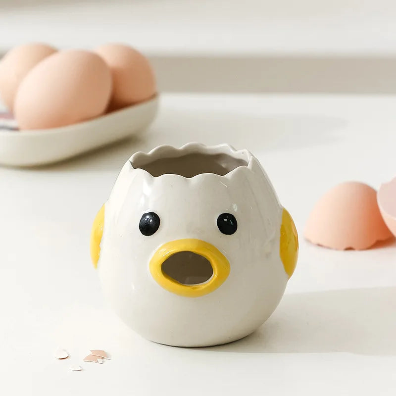 Ceramic Egg Separator - Cartoon Shaped Yolk & White Divider