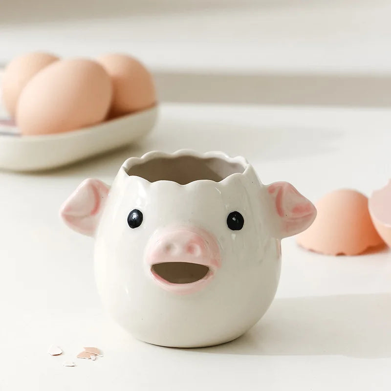 Ceramic Egg Separator - Cartoon Shaped Yolk & White Divider