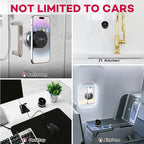 Car Phone Holder, Upgraded 360° Adjustable Vacuum Suction 20X Magnets